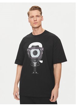KARL LAGERFELD T-Shirt 755098 542270 Czarny Regular Fit ze sklepu MODIVO w kategorii T-shirty męskie - zdjęcie 172296768