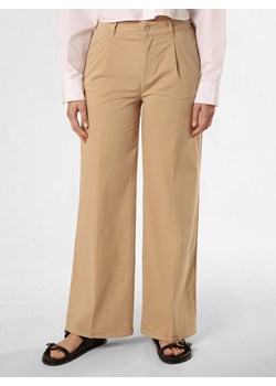 comma casual identity Spodnie Kobiety Bawełna beżowy jednolity ze sklepu vangraaf w kategorii Spodnie damskie - zdjęcie 172298188