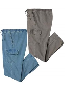 Zestaw 2 par wygodnych jeansów-bojówek ze sklepu Atlas For Men w kategorii Jeansy męskie - zdjęcie 172299497