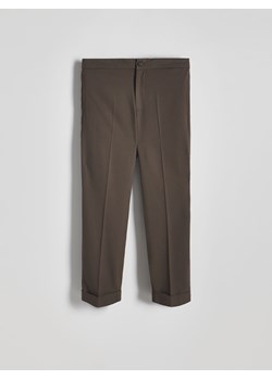 Reserved - Spodnie jogger slim fit - brązowy ze sklepu Reserved w kategorii Spodnie męskie - zdjęcie 172300839