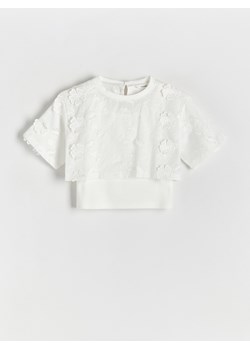 Reserved - Dwuwarstowa bluzka - złamana biel ze sklepu Reserved w kategorii Bluzki dziewczęce - zdjęcie 172300879