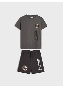 Sinsay - Komplet: koszulka i szorty Naruto - szary ze sklepu Sinsay w kategorii Komplety chłopięce - zdjęcie 172301517