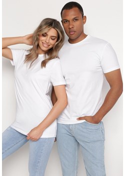 Biała Koszulka Bawełniana o Klasycznym Kroju Xloette ze sklepu Born2be Odzież w kategorii T-shirty męskie - zdjęcie 172301808