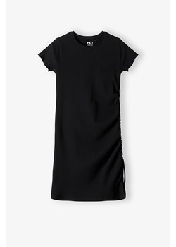 Czarna dzianinowa sukienka w drobne prążki - Limited Edition ze sklepu 5.10.15 w kategorii Sukienki dziewczęce - zdjęcie 172301935