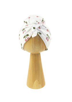 Czapka dziewczęca typu turban w wisienki ze sklepu 5.10.15 w kategorii Czapki dziecięce - zdjęcie 172301969