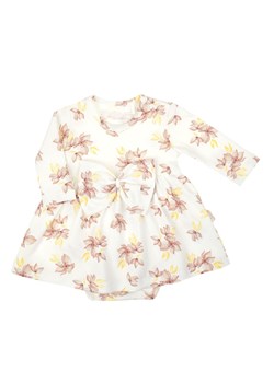 Sukienko-body bawełniane dla dziewczynki w kwiatki ze sklepu 5.10.15 w kategorii Odzież dla niemowląt - zdjęcie 172301977