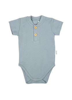 Bawełniane body chłopięce z krótkim rękawem w kolorze niebieskim ze sklepu 5.10.15 w kategorii Odzież dla niemowląt - zdjęcie 172302025