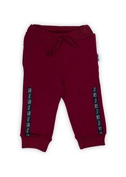 Bordowe spodnie dresowe dla chłopca ze sklepu 5.10.15 w kategorii Spodnie i półśpiochy - zdjęcie 172302035