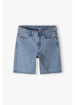 Jeansowe szorty chłopięce  - niebieskie - Lincoln&Sharks ze sklepu 5.10.15 w kategorii Spodenki chłopięce - zdjęcie 172302037
