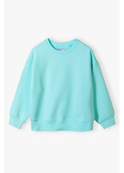 Bluza dresowa z miękkiej dzianiny - niebieska - 5.10.15. ze sklepu 5.10.15 w kategorii Bluzy dziewczęce - zdjęcie 172302056