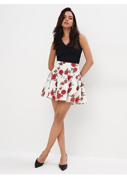 Mohito - Spódnica mini w kwiaty - biały ze sklepu Mohito w kategorii Spódnice - zdjęcie 172302779