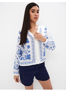 Mohito - Bluzka z wiskozy - biały ze sklepu Mohito w kategorii Bluzki damskie - zdjęcie 172302868