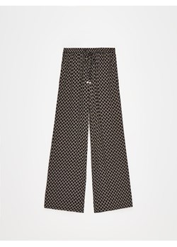 Mohito - Wzorzyste spodnie z wiskozy - czarny ze sklepu Mohito w kategorii Spodnie damskie - zdjęcie 172302895