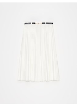 Mohito - Plisowana spódnica midi - biały ze sklepu Mohito w kategorii Spódnice - zdjęcie 172302905