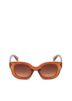 Cropp - Brązowe okulary przeciwsłoneczne - brązowy ze sklepu Cropp w kategorii Okulary przeciwsłoneczne damskie - zdjęcie 172303015