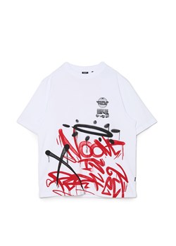 Cropp - Koszulka z nadrukiem typu graffiti - biały ze sklepu Cropp w kategorii T-shirty męskie - zdjęcie 172303039
