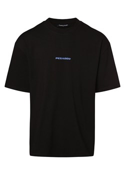 PEGADOR Koszulka męska Mężczyźni Bawełna czarny jednolity ze sklepu vangraaf w kategorii T-shirty męskie - zdjęcie 172303775