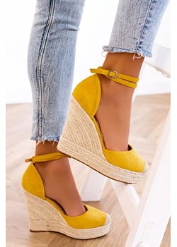 Sandały POLEFILSA YELLOW ze sklepu Ivet Shop w kategorii Espadryle damskie - zdjęcie 172303849