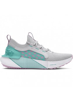 Dziecięce buty do biegania Under Armour UA GS HOVR Phantom 3 SE - szare ze sklepu Sportstylestory.com w kategorii Buty sportowe dziecięce - zdjęcie 172304987