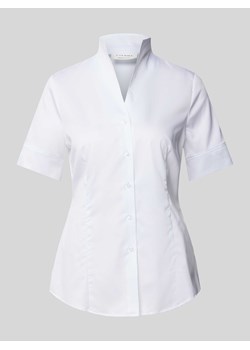 Bluzka koszulowa ze spiczastym dekoltem ze stójką ze sklepu Peek&Cloppenburg  w kategorii Koszule damskie - zdjęcie 172305766