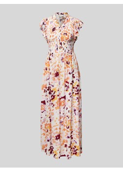 Długa sukienka z wiskozy ze wzorem na całej powierzchni ze sklepu Peek&Cloppenburg  w kategorii Sukienki - zdjęcie 172305798