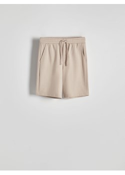 Reserved - Dresowe szorty - beżowy ze sklepu Reserved w kategorii Spodenki męskie - zdjęcie 172306439