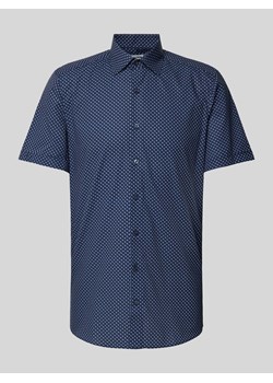 Koszula biznesowa o kroju body fit ze wzorem na całej powierzchni model ‘NEW YORK’ ze sklepu Peek&Cloppenburg  w kategorii Koszule męskie - zdjęcie 172308989