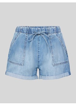 Szorty jeansowe o luźnym kroju z elastycznym pasem ze sklepu Peek&Cloppenburg  w kategorii Szorty - zdjęcie 172309046