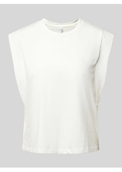 T-shirt z prążkowanym,okrągłym dekoltem model ‘JEN’ ze sklepu Peek&Cloppenburg  w kategorii Bluzki damskie - zdjęcie 172309048