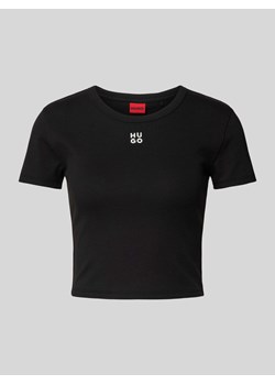 T-shirt krótki z nadrukiem z logo ze sklepu Peek&Cloppenburg  w kategorii Bluzki damskie - zdjęcie 172309155