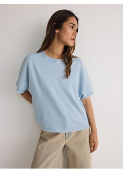 Reserved - T-shirt kimono z ozdobnym przeszyciem - jasnoniebieski ze sklepu Reserved w kategorii Bluzki damskie - zdjęcie 172310558