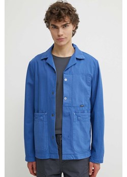 G-Star Raw kurtka jeansowa męska kolor niebieski przejściowa D24605-D551 ze sklepu ANSWEAR.com w kategorii Kurtki męskie - zdjęcie 172314596