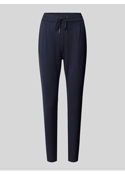 Spodnie materiałowe o luźnym kroju z zakładkami w pasie model ‘EVA’ ze sklepu Peek&Cloppenburg  w kategorii Spodnie damskie - zdjęcie 172315718