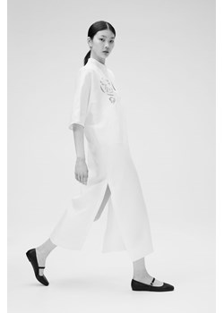 H & M - Tunikowa sukienka z haftem angielskim - Biały ze sklepu H&M w kategorii Sukienki - zdjęcie 172315737