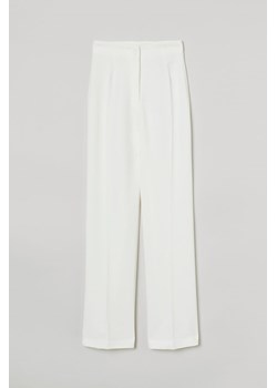H & M - Eleganckie spodnie - Biały ze sklepu H&M w kategorii Spodnie damskie - zdjęcie 172315788