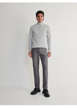 Reserved - Spodnie chino slim fit - szary ze sklepu Reserved w kategorii Spodnie męskie - zdjęcie 172317559