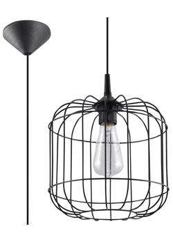 Nowoczesna lampa wisząca E842-Celto - czarny ze sklepu Edinos.pl w kategorii Lampy wiszące - zdjęcie 172318768