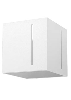 Biały geometryczny kinkiet kostka - EX525-Pixan ze sklepu Edinos.pl w kategorii Lampy ścienne - zdjęcie 172319086