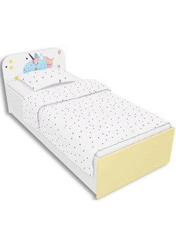 Łóżko dla dziewczynki z jednorożcem 90x200 Lili 10X - 3 kolory ze sklepu Edinos.pl w kategorii Łóżka dziecięce - zdjęcie 172319176