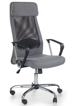 szary wentylowany fotel biurowy - Borian ze sklepu Edinos.pl w kategorii Krzesła do biurka - zdjęcie 172319205