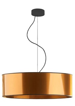 Miedziany okrągły żyrandol w stylu glamour 60 cm - EX856-Hajfun ze sklepu Edinos.pl w kategorii Lampy wiszące - zdjęcie 172319319