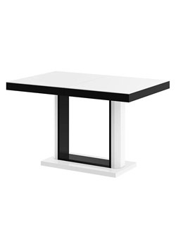 Rozkładany stół wysoki połysk biało czarny - Muldi 2X ze sklepu Edinos.pl w kategorii Stoły - zdjęcie 172319337