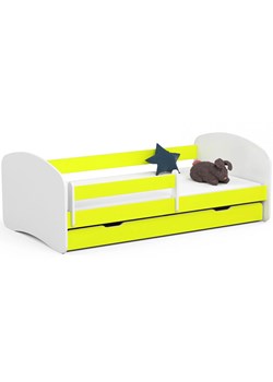 Łóżko dla przedszkolaka białe + limonka - Ellsa 4X 80x160 ze sklepu Edinos.pl w kategorii Łóżka dziecięce - zdjęcie 172320307