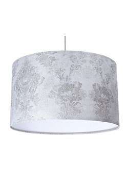 Srebrno-biała lampa wisząca z abażurem - S393-Helisa ze sklepu Edinos.pl w kategorii Lampy wiszące - zdjęcie 172320346