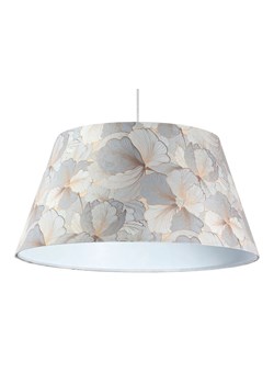 Srebrna lampa wisząca welurowa w kwiaty - 26X 60cm S411 A0-D12 ze sklepu Edinos.pl w kategorii Lampy wiszące - zdjęcie 172320399