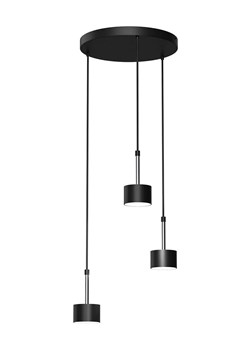 Czarno-srebrna lampa nad stół - N022-Circile ze sklepu Edinos.pl w kategorii Lampy wiszące - zdjęcie 172320617