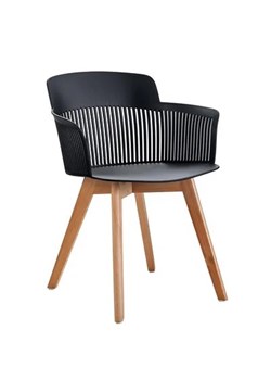 Skandynawskie krzesło z ażurowym oparciem - Tagi ze sklepu Edinos.pl w kategorii Krzesła - zdjęcie 172320918