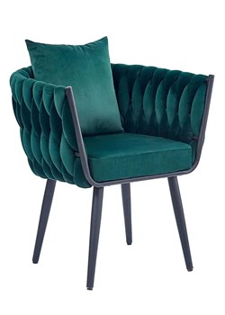 Zielony welurowy fotel wypoczynkowy - Ruleso 4X ze sklepu Edinos.pl w kategorii Fotele - zdjęcie 172321387