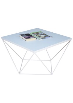 Biały stolik z metalowym stelażem - Galapi 3X ze sklepu Edinos.pl w kategorii Parasole - zdjęcie 172321835