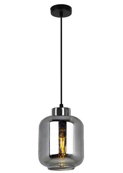 Lampa wisząca ze szklanym chromowym kloszem - A259-Abea ze sklepu Edinos.pl w kategorii Lampy wiszące - zdjęcie 172321949